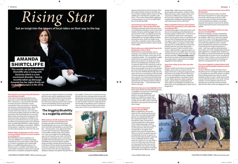 Chiltern & Thames Rider: Rising Star