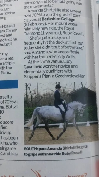 Horse & Hound: Gets to grips with new ride Ruby Rose II