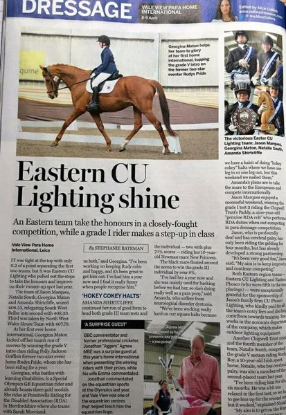 Horse & Hound: Eastern CU Lighting shine